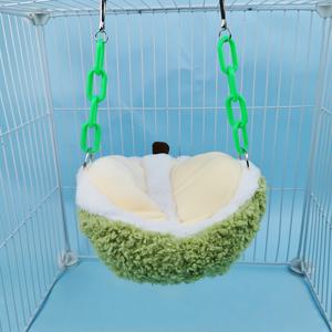 TEMU 새 둥지 앵무새 소형 펫 하우스, 겨울용 따뜻하고 포근한 플러시 새 둥지, 걸이형 플러시 해먹, 환풍조류, 잉꼬, 모란앵무, 햄스터, 슈가 글라이더 및 기타 소형 반려동물용
