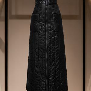 TEMU 여름/가을 신상 여성용 하프 스커트, 우아하고 스타일리시함, 따뜻한 두꺼운 재질, 방풍 스커트, 겨울용 몸매 강조 디자인, 가을/겨울용 A라인 스커트