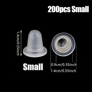 TEMU 200개 일회용 타투 잉크컵 - 소사이즈 & 대사이즈, 반영구 화장사용 투명 마이크로블레이딩 홀더, 전원 불필요