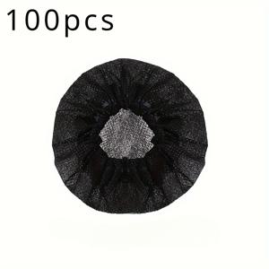 TEMU 100개입 고탄력 일회용 부직포 마이크 커버 - 녹음 스튜디오, 공연 무대, 컨퍼런스 및 인터뷰에 적합한 보호 슬리브