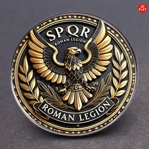 TEMU 2D 플랫, 2D FLAT 1개 로마 군단 독수리 브로치, 창의적인 코사지가 있는 독특한 코스튬 배지, 백팩, 옷, 칼라, 모자에 적합한 다기능 패션 액세서리, 모든 순간에 의식감을 더하고 즉시 빛을 발하는 제품, 2D 플랫