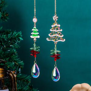 TEMU 인조 선캐쳐 라이트 럭셔리 크리스마스 트리 선캐쳐 라이트 럭셔리 매달이 장식품 자동차 펜던트 장식 수애기 가정 장식 창문 조명기구 장식 정원 가정 결혼식 장식 선캐쳐 멀티컬러 매달이 실내/실외 펜던트 장식품 DIY 정원 장식 매달이 펜던트 펜던트 결혼식 파티 장식 가정용 문 커튼 타이백 크리스마스 트리 장식, 친구를 위한 선호하는 선물