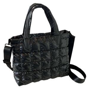 TEMU 링지 여성용 대용량 다운 충전 토트백 & 크로스백 숄더백 - 조절 가능한 스트랩, 지퍼 클로저 나일론, 여행, 출퇴근, 일상 사용에 적합한 우아한 디자인, 선물 (랜덤 지퍼)