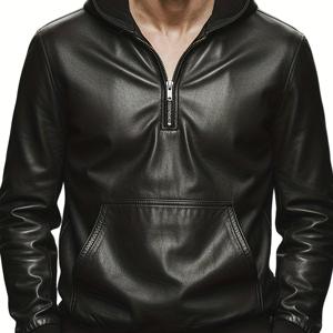 TEMU 남성 패션 가을/겨울 캐주얼 후드 리브드 스플라이스 긴팔 지퍼 디자인 포켓 니트 스웨터