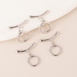 TEMU 4개 진주 목걸이 걸쇠 기본 OT 걸쇠 곡선 스틱 곡선 바 팔찌 끝 걸쇠 수제 팔찌 목걸이 주얼리 추가품 주얼리 걸쇠