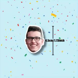 TEMU 맞춤형 개인 맞춤 얼굴 콘페티 스티커 - 웨딩, 브라이덜 선물, 브라이덜 샤워 파티, 생일용 글리터 사진 스티커 - 불규칙한 모양, 광택 끝, 미리 재단된 장식, 웨딩 스티커