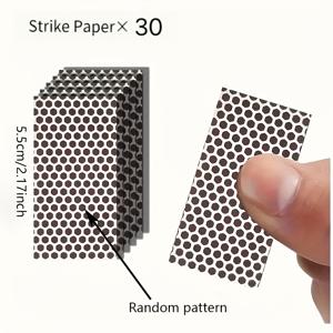 TEMU 30개 매치스틱 점화 스티커 - 벌집 패턴, 쉬운 점화, 편리한 멀티팩 교체용, 야외 활동 및 캠핑에 완벽, 캠핑 필수품, 내구성 있는 접착제, 캠핑 액세서리, 배터리 없음