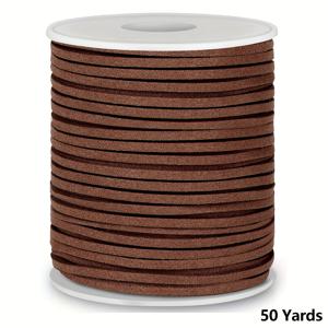 TEMU 평면 가죽 스트링 코드, 쥬트 리본 (주얼리 제작용), 공예용 가죽 끈, 얇은 가죽 신발 끈 (부츠용), 인조 가죽 스트립 (주얼리 제작용, 팔찌, 목걸이용) (다크 브라운), 배터리 없음