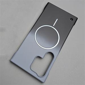 TEMU 삼성 갤럭시 S25울트라 S24울트라 S23울트라 S22울트라 S25 S25 플러스 A56용 그라데이션 컬러 자석 무선 충전 폰 케이스 럭셔리 초슬림 무테두리 방열 백커버