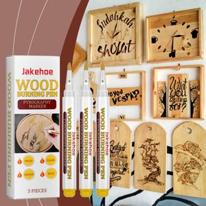 TEMU 목공 페인팅 펜, 우드 버닝 펜, 우드 파이어그래피 펜, 드로잉 스크치 펜, 우드 마커 세트