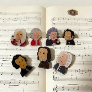 TEMU 음악가를 위한 7개의 악보 클립, 음악 마스터를 위한 아크릴 미니 클립, 음악 애호가를 위한 필수품, 귀여운 클래식 음악 추가, 창의적으로 디자인된 문구류, 투명한 작은 악보 클립, 페이지 홀더, 피아노 악보 클립