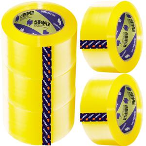 TEMU 신흥 박스테이프 대용량 57mic 경포장 48mm*80m, 5개