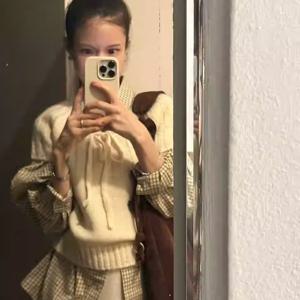 TEMU 한국 동대문 나이감소 넥라인 레이스업 래글런 소매 풀오버 반팔 스웨터 여성용 오버레이 스웨터 베스트