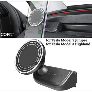 TEMU COFIT 테슬라 뉴 모델 Y Juniper 2026 Mag-Safe 대시보드 마운트용 차량용 휴대폰 거치대 (2024-2026 모델 3 Highland 호환, 모든 스마트폰과 호환)