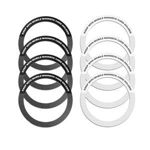 TEMU 8개입 휴대폰 마그네틱 링, 차량용 휴대폰 홀더 설치용 강력 접착식 메탈 플레이트, 아이폰 17 16 15 14 프로 맥스 13 12, 삼성 스마트폰과 호환, 금속 액세서리, 사용하기 쉬움