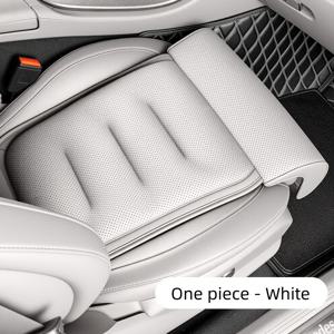 TEMU 럭셔리 나파 자동차 시트 쿠션, 장거리 운전용 다리 받침 베개, 다리 받침 패드, 고급 시트쿠션, 도톰한 시트쿠션, 메모리폼 코어 충전재, 통기성 좋고 편안함, 간편한 설치, 대부분의 차종에 적합