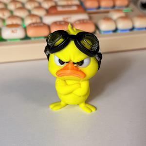 TEMU 수영 마스크를 착용한 독특하고 스타일리시하며 매력적인 오리 피규어 | 다양한 환경에서 장식에 적합, 좋은 친구를 위한 완벽한 선물, 플라스틱, 실내 및 사용