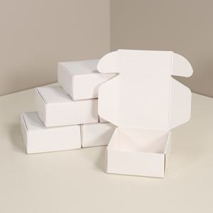 TEMU 20/50개 | 5.5x5.5x2.5cm 카드보드 미니 박스, 화이트/브라운 옵션, 사각 분할 박스, 소규모 비즈니스 제품 포장에 이상적, 재활용 가능, 핸드메이드 비누/캔들/아로마테라피/소매 포장용