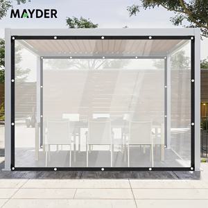 TEMU 메이더 헤비듀티 투명 방수포, 금속 고리 + 강화 가장자리, 닭장, 현관 캐노피, 식물, 캠핑용