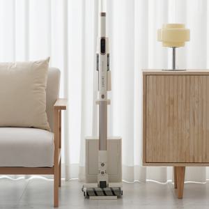 TEMU 라헨느 슬림 자동먼지비움 듀얼헤드 BLDC 무선청소기