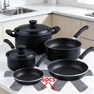 TEMU 부직포 폴리에스터 냄비 및 그릇 덮개 | 스크래치 방지, 최대 500°F/260°C 내열, 눌어붙지 않는 표면 - 쌓을 수 있는 보관, 조리 기구, 유리 용품, 조리대, 스토브 및 오븐에 적합