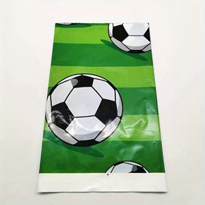 TEMU 할로윈, 크리스마스, 그린 축구 테이블보 - 생일, 기념일 & 스포츠 파티에 완벽한 내구성 있는 플라스틱, 기하학적 디자인 - 할로윈, 크리스마스 및 기타 행사용, 재사용 가능한 소재, 쉬운 세척 표면, 게임 데이 데코, 풋볼 파티 용품, 이벤트 플래너, 휴일 쇼퍼를 위한 축제 테이블 커버