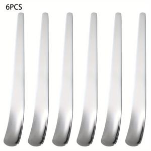 TEMU 식품 등급 스테인리스 스틸로 제작된 세련된 디저트 스푼 6개 세트입니다. 요거트 볼, , 케이크, 커피에 적합합니다. 어버이날 선물로 좋으며, 거울 광택 처리되어 손님에게도 선물할 수 있습니다. 식기세척기 사용 가능.