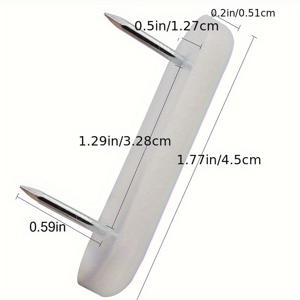 TEMU 30개 의자 슬라이더 플라스틱 헤드 2핀 못 가구 슬라이더 의자 다리 바닥 보호대 캐비닛 고정용 하드우드용