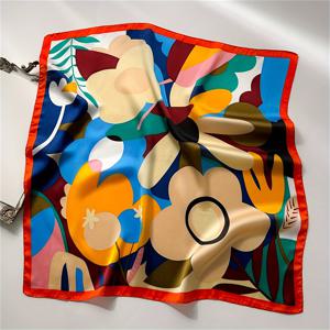 TEMU 27.6인치 프린트 스카프 | 70*70cm 여성용 뉴 스퀘어 스카프, 아웃도어 따뜻한 헤드스카프, 패셔너블한 에어컨 방 스카프, 인기 핸드케어피스, Wejet 브랜드