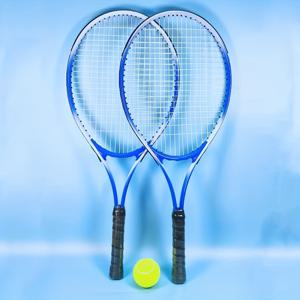 TEMU 성인용 더블 테니스 라켓 한 쌍, 알루미늄 합금, 내구성 및 높은 탄성, 테니스공 1개 포함. 대회, 훈련, 전문가용 대가족 테니스 라켓