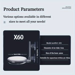 TEMU QQNA 1개 수족관 에어 스톤 키트, 조용한 제어 밸브 포함, 초고해수 산소 디퓨저, 나노 버블 스톤, 초소형 거품 생성