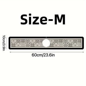 TEMU 레트로 주방 싱크대 물 튐 방지 매트, 3가지 사이즈, 1개