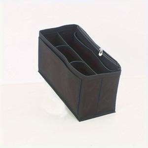 TEMU 보관용 펠트 삽입 백, 비치 백 정리함, 토트백 호환, 지퍼형 보관 기능 포함. 튼튼한 펠트 삽입 정리함 - 비치 백에 적합하며 열쇠, 헤드폰, 동전, 립스틱 등을 보관할 수 있는 넉넉한 공간