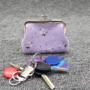 TEMU 1개 레트로 숏 지갑, 패브릭 여성용 플로럴 소형 동전지갑, 창의적인 카드 파우치