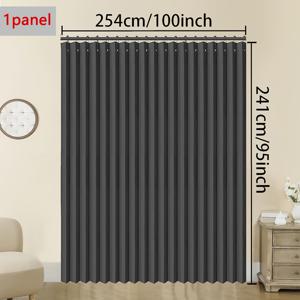 TEMU 고온 세탁 가능한 주름 방지 매끄러운 커튼 1개, 상단 아일렛 설치, 롤러 비즈 포함, 옥스포드 원단, GSM 220+, 식당 및 주방용 접이식 아코디언 커튼, 침실용 공간 분할기 및 프라이버시 도어 커튼, 옷장 및 책장용 장식 커버 커튼