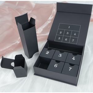 TEMU 크리스마스 카운트다운 캘린더 선물 세트 - 7pcs 빈 종이 포장 휴일 선물, 보석 박스