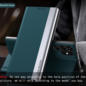 TEMU 휴대폰 케이스 - 삼성 갤럭시 S24, S24 울트라, S24 플러스, S24 FE, S25, S25 플러스, S25 울트라, S25 FE 및 S25 엣지와 호환됩니다. 이 스타일리시한 플립 케이스는 스탠드 기능이 있으며, 합성 인조 가죽으로 제작되어 낙하 방지 기능을 제공합니다.