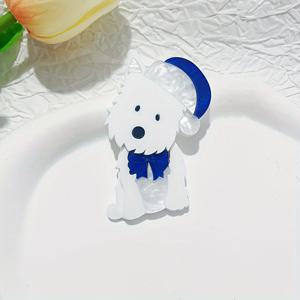 TEMU 1개 크리스마스 강아지 브로치 핀, 스타일리시한 만화 동물 액세서리, 장식용