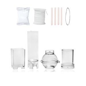 TEMU 플라스틱으로 제작된 양초 몰드 4개 세트입니다. 양초 심지 61미터와 중앙 조절 장치 4개가 포함되어 있습니다. 원통형, 직사각형, 구형 몰드가 특징이며 크리스마스, 결혼식, 저녁 파티용 양초 장식에 적합합니다.