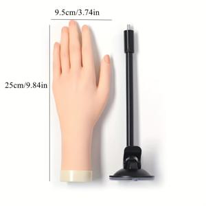 TEMU 네일 아트 연습용 유연한 플라스틱 손가락 모형. 부드럽고 조절 가능한 디자인으로 피부를 시뮬레이션하여 매니큐어 훈련에 적합합니다.