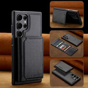 TEMU 삼성 갤럭시 S24 S23 S22 울트라/S24 S23 S21 S20 FE/S24 S23 S22 S21 플러스/A14 A15 A16 A34 A35 A52 A53 A54 A55 용 2-In-1 마그네틱 탈착식 인조 가죽 지갑 케이스 (카드 홀더 포함)