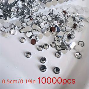 TEMU 10000개 AB 플랫백, 핫픽스 아님 레진 합성 보석 네일 아트용 DIY 공예 및 주얼리 만들기 액세서리