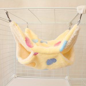 TEMU 다색 플러시 가을/겨울용 슈가 글라이더용 이중층 보온 해먹, 중간층 해먹, 다람쥐용 매달이 수면 자루, 꽃쥐 해먹