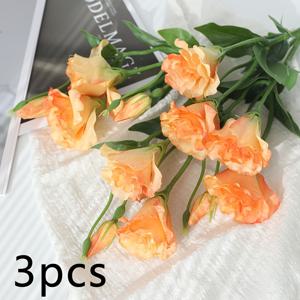 TEMU 3개 세트 우아한 화이트 인조 꽃다발 - 리빙룸, 식탁, 오피스 장식용 풍성한 녹색 잎 장식 장미 | 야외 정원 웨딩, 신부 핸드헬드 꽃, 발렌타인데이, 어버이날, 봄 장식에 완벽