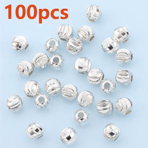 TEMU 200개/100개 직선 구멍이 있는 불규칙한 모양 스페이서 비즈, 수제 스트링용 루즈 라운드 비즈, 큰 구멍 휠 플라워 스페이서 비즈, 패턴의 장식용 라운드 비즈, 팔찌, 목걸이, 발찌, 귀걸이에 적합