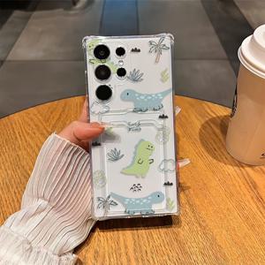 TEMU 휴대폰 케이스 - 작은 공룡 놀이, 디자인, 삼성 시리즈 A54/A53/A52(A52S 범용)/A34(5G) A32(5G) /A14(5G)/A13(5G)/A04S/S21/S21U/S22/S22U/S23/S23+/S23U 및 S24 시리즈 A15/A35(5G)/A55(5G)/A25(5G) 최신 S25 시리즈 A06/A16/A에 적합