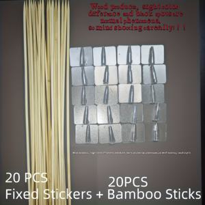 TEMU 20/40개 세트, 꽃 포장지 세트, 창의적인 DIY 부케 스티커, 꽃 포장 재료, 간식 및 음료 랙, 꽃집과 케이크 숍을 위한 이상적인 장식, 선물 포장 보관함