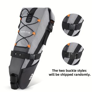 TEMU WEST BIKING 10L 대용량 자전거 안장 가방, MTB 및 로드 자전거용 접이식 트렁크 팬니어