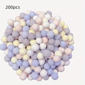TEMU 5색 중공 석영 생화학 비드 200개, 석재 재질, 미충전, 어항 정수 및 안정적인 수질 유지용