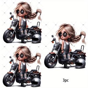 TEMU 3개 맞춤형 패셔너블 펑키 트렌디 패턴 비닐 다리미 부착 데칼 - 다채롭고 세척이 용이한 열전사 스티커 (티셔츠, 후드티, 청바지, 백팩용) - 내구성이 뛰어나고 스타일리시한 디자인